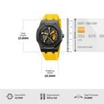 SKMEI - 2359 - Rotating Wheel Sports Edition Watch - yellow-silical gel - Image 4