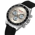 SKMEI - 2505 - Electronic Quartz Dual Display Watch - silver/gray-silica gel