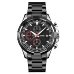 SKMEI - 9192 - Premium Chronograph Analog Watch - silver/black - Image 2