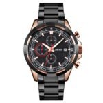 SKMEI - 9192 - Premium Chronograph Analog Watch - rosegold/black - Image 2