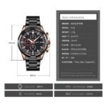 SKMEI - 9192 - Premium Chronograph Analog Watch - rosegold/black - Image 6
