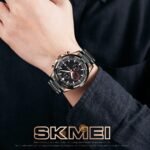 SKMEI - 9192 - Premium Chronograph Analog Watch - rosegold/black - Image 4