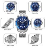 Skmei - 9276 - Quartz Casual Luxury Business Analog Watch - silver/blue-steel - Image 6