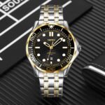 Skmei - 9276 - Quartz Casual Luxury Business Analog Watch - silver/gold-black-Steel