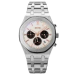 SKMEI - 9296 - Analog Stainless Steel Chronograph Quartz Watch - silver/silver