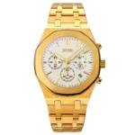 SKMEI - 9296 - Analog Stainless Steel Chronograph Quartz Watch - gold/silver