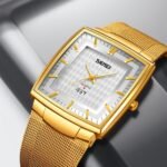 SKMEI - 9311 - Elegant Square Quartz Mesh Edition Watch - gold/silver - Image 2