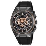 SKMEI - 9377 - Sporty Multi-Function Quartz Watch - black/black