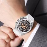 SKMEI - 9377 - Sporty Multi-Function Quartz Watch - silver/white - Image 3