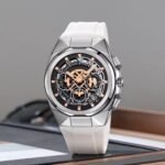SKMEI - 9377 - Sporty Multi-Function Quartz Watch - silver/white