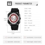 SKMEI - 9379 - Rotating Poker Dial Silicone Wrist Watch - Black/black - Image 3