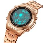 Skmei - 2019 - Advanced Digital Features Dual Time Watch - rose gold-white - Image 3