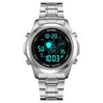 Skmei - 2019 - Advanced Digital Features Dual Time Watch - silver-black - Image 4