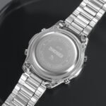 Skmei - 2019 - Advanced Digital Features Dual Time Watch - silver-black - Image 3