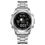 Skmei - 2019 - Advanced Digital Features Dual Time Watch - silver-black