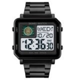 Skmei - 2033 - Bold Square Advanced Digital Functions Watch - black - Image 5