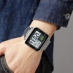 Skmei - 2033 - Bold Square Advanced Digital Functions Watch - silver - Image 4