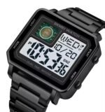 Skmei - 2033 - Bold Square Advanced Digital Functions Watch - black - Image 2