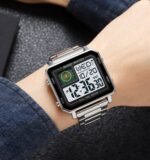 Skmei - 2033 - Bold Square Advanced Digital Functions Watch - silver - Image 3