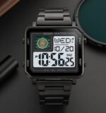 Skmei - 2033 - Bold Square Advanced Digital Functions Watch - black - Image 3
