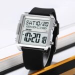 Skmei - 2246 - Modern Square Digital Watch - silver/black
