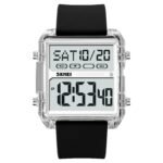 Skmei - 2246 - Modern Square Digital Watch - white-transparent - Image 2