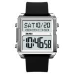 Skmei - 2246 - Modern Square Digital Watch - silver/black - Image 2