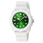 Skmei - 2393 - Quartz Analog Silicone Strap Watch - white/green