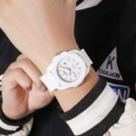 Skmei - 2393 - Quartz Analog Silicone Strap Watch - white/white - Image 4