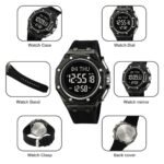 Skmei - 2481 - Heavy Duty Sports Digital Watch - black-black - Image 4
