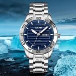 Skmei - 9293 - Premium Steel Quartz Performance Watch - silver/blue
