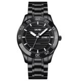 Skmei - 9293 - Premium Steel Quartz Performance Watch - black/black