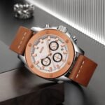 Skmei - 9327 - Functional Chronograph Features Watch - rose gold-silver - Image 3