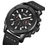 Skmei 9327 - Functional Chronograph Features Watch - black-black - Image 2