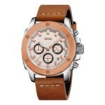 Skmei - 9327 - Functional Chronograph Features Watch - rose gold-silver