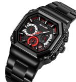 Skmei - 9359 - Quartz Chronograph Heavy-Duty Metal Build - red - Image 2