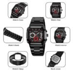 Skmei - 9359 - Quartz Chronograph Heavy-Duty Metal Build - red - Image 6