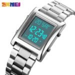SKMEI 1812 Compact Square Digital Watch – Silver - Image 4