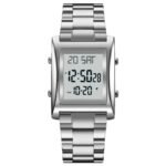 SKMEI 1812 Compact Square Digital Watch – Silver