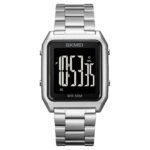 Skmei – 1879 – Digital Stainless Steel Watch – Silver