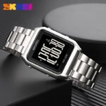 Skmei – 1879 – Digital Stainless Steel Watch – Silver - Image 2