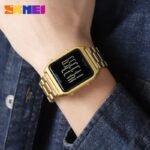 Skmei – 1879 – Digital Stainless Steel Watch – Gold - Image 3