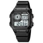 SKMEI 1299 Digital Dual Time Sports Watch - black