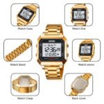 Skmei – 2149 – Metal Digital Watch – Gold - Image 6