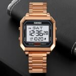 Skmei – 2149 – Metal Digital Watch – Rose Gold - Image 4