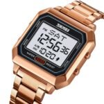 Skmei – 2149 – Metal Digital Watch – Rose Gold