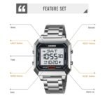 Skmei – 2149 – Metal Digital Watch – Silver - Image 4