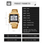 Skmei – 2149 – Metal Digital Watch – Gold - Image 7