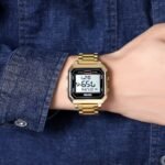 Skmei – 2149 – Metal Digital Watch – Gold - Image 3