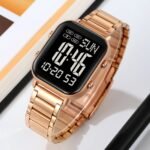Skmei – 2259 – Digital Steel Watch – Rose Gold/Black - Image 2